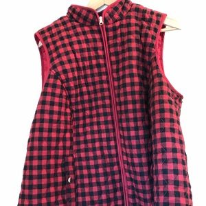Buffalo plaid vest